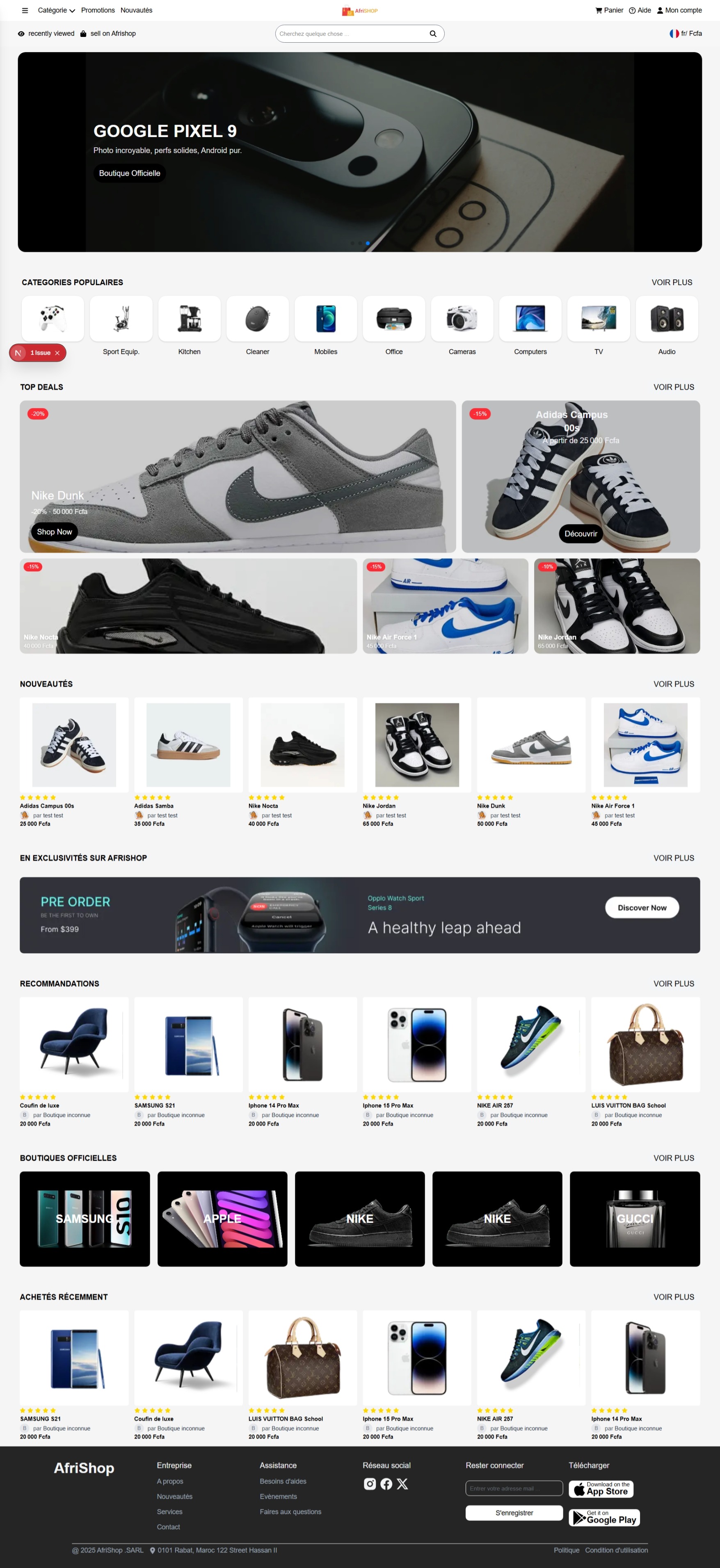 Boutique E-commerce Africaine Afrishop