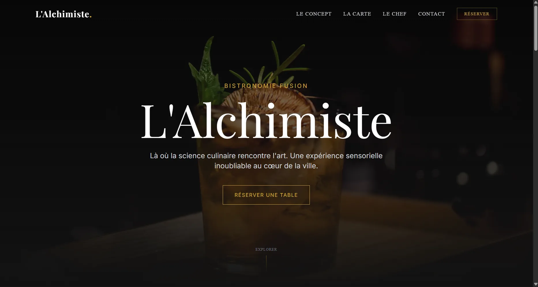 L’Alchimiste - Expérience Gastronomique Immersive