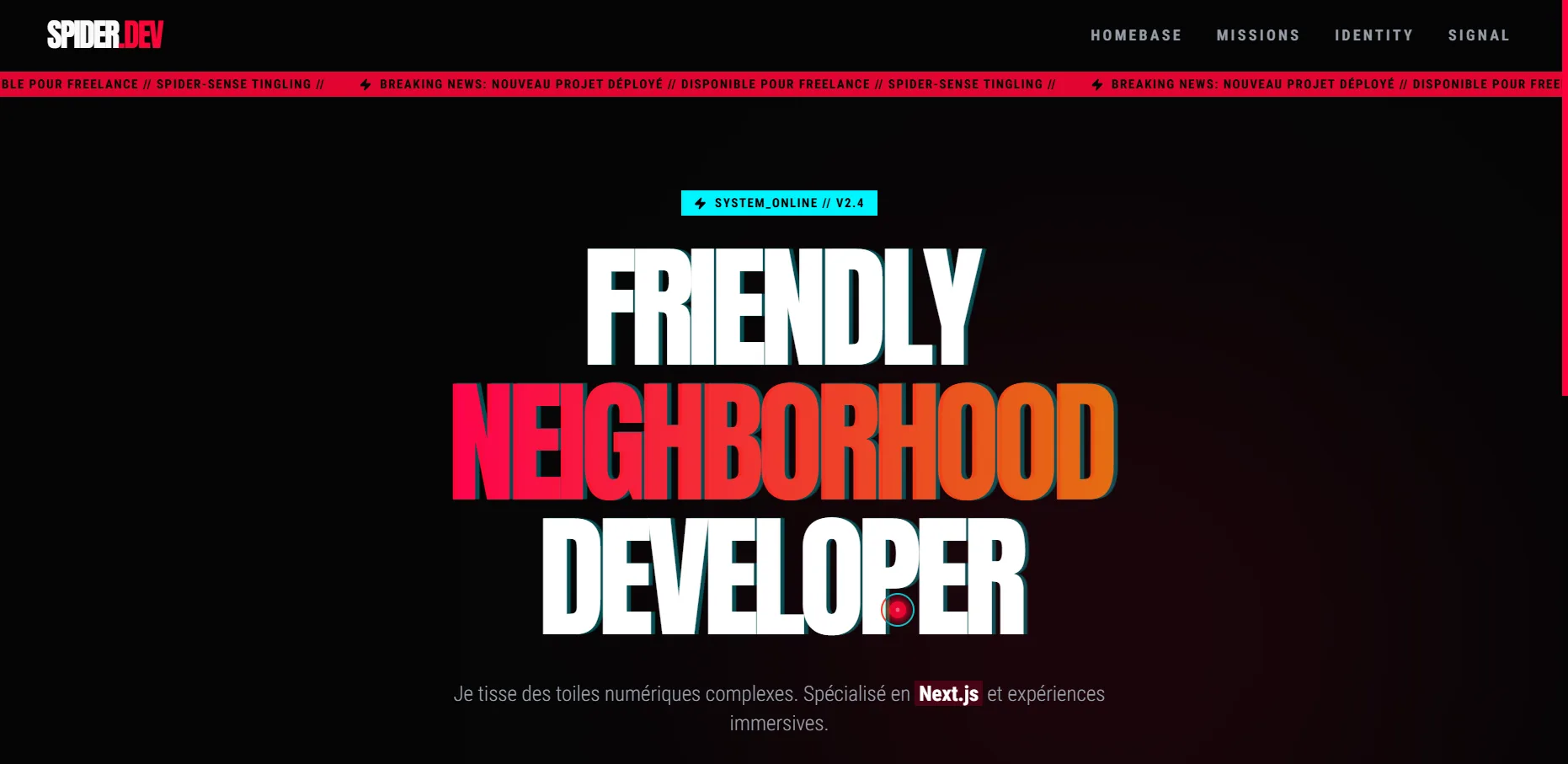 Project: Arachnid | The Friendly Neighborhood Developer