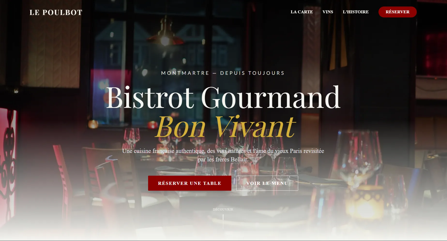 Le Poulbot | L’Âme Gourmande de Montmartre